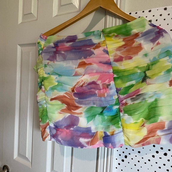 Zara Vibrant Multicolor Skirt - Picture 6 of 9